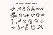Love Doodles & Valentine Stickers, a Seasonal Illustration by Oktyabr (Thumbnail 4 of 10)