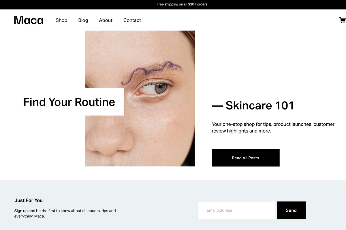 Figma Maca Theme Ecommerce, a Landing Page Template by LABSTUDIONY (Photo 4 of 4)