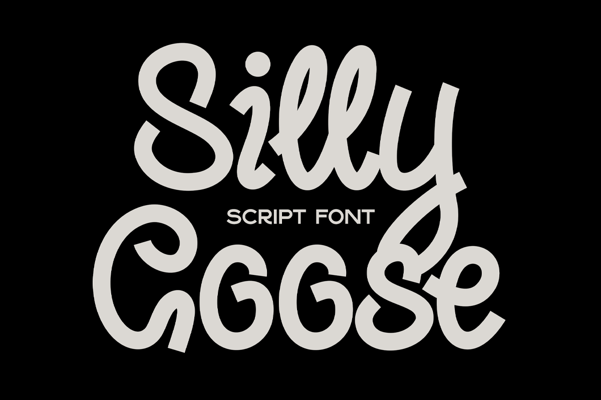 Silly Goose Script Font, a Script Font by Tom Gordon Design (Photo 2 of 5)