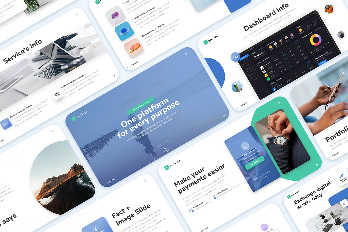 Corporate PowerPoint Presentation, a Presentation Template by Pixel_Vision_Store (Photo 1 of 7)