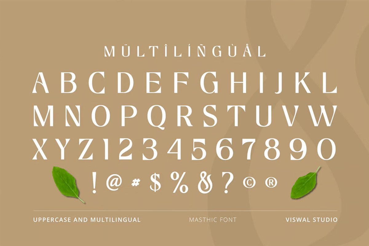 Masthic - Modern Font, a Sans Serif Font by Viswal Studio (Photo 6 of 6)