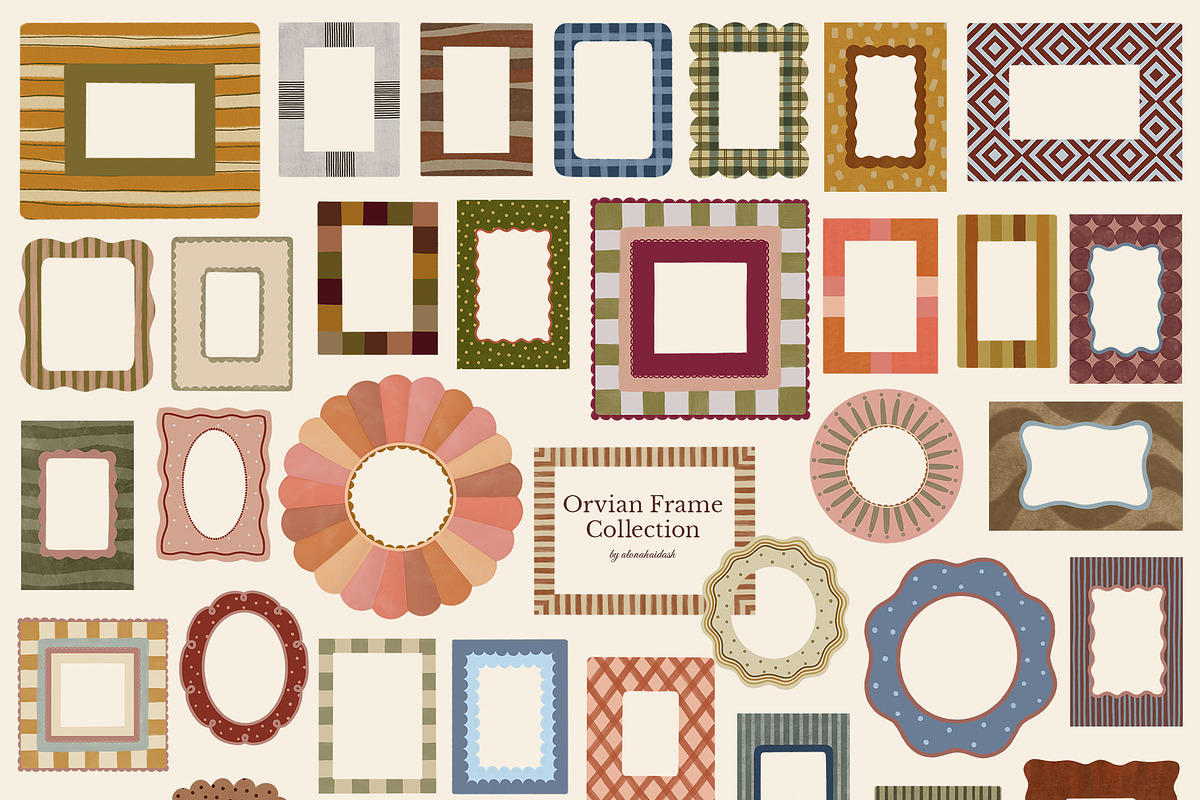 Orvian · Decorative Frames Set, an Object Graphic by alonahaidash (Photo 8 of 13)