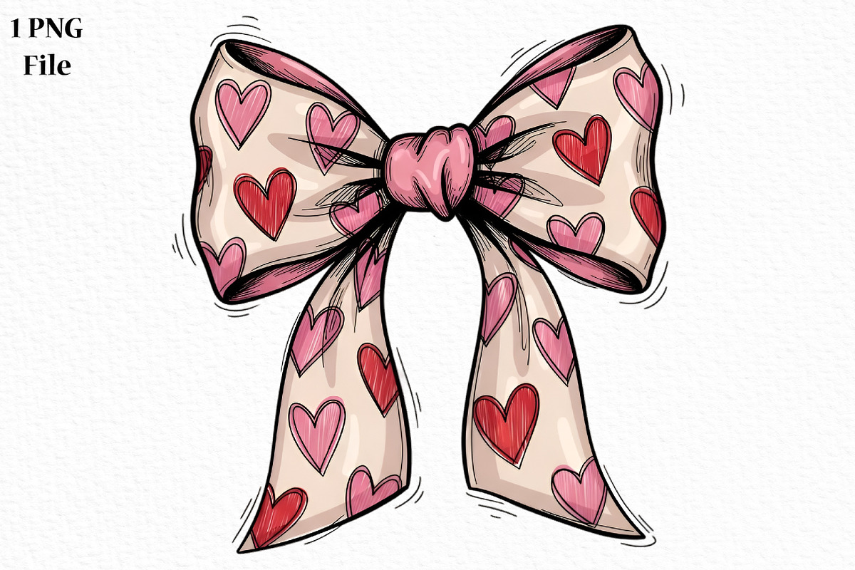 Coquette Heart Bow PNG, an Illustration by Canvas Craft (Photo 1 of 6)