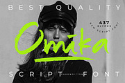 Omika-Handwritten Script Font, a Script Font by Scratch Design (Thumbnail 1 of 11)