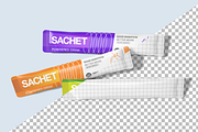 Long Sachet Packaging Mockup, a Packaging Mockup by graphicsauce (Thumbnail 3 of 4)