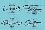 Seasons lettering titles, a Seasonal Illustration by Oster Oleg (Thumbnail 2 of 2)