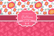 Flowers and dove seamless pattern, a Pattern Graphic by Markovka (Thumbnail 1 of 3)