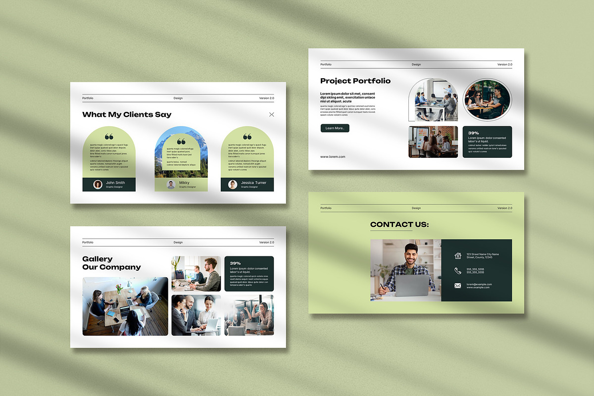 Portfolio Design Template, a Design Template by Pradaxa (Photo 2 of 5)