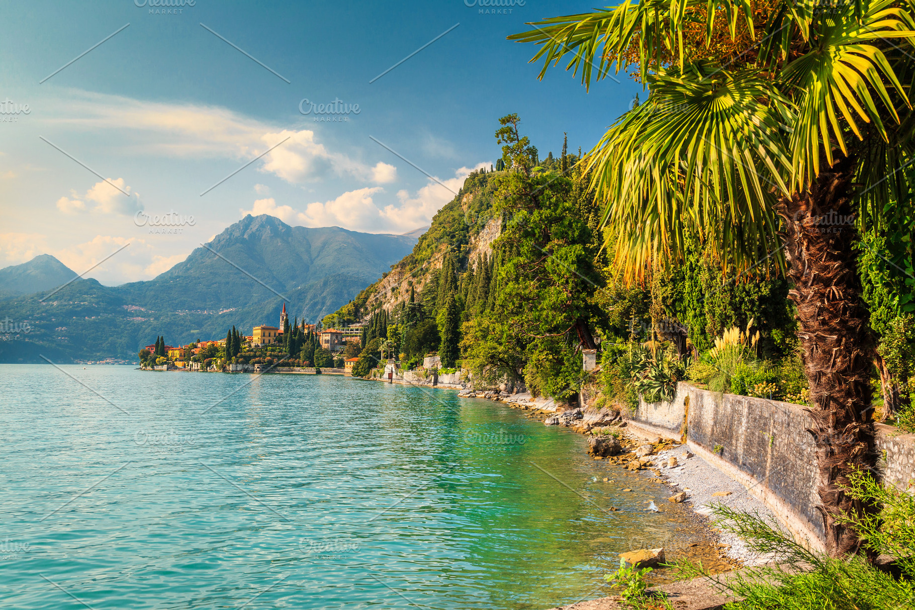 Villa Monastero with lake Como, a Nature Photo by Alpine Dreams