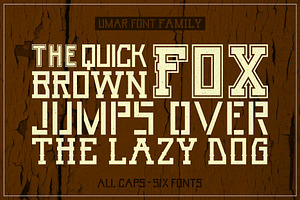 UMAR - 6 Fonts + Bonus