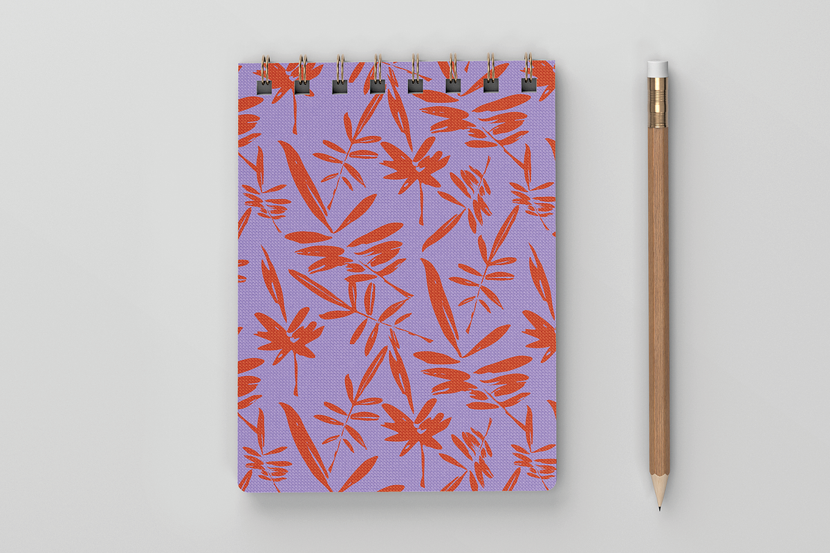 Orange Leaf Seamless Pattern, a Pattern Graphic by Bonfloret Studio (Photo 2 of 3)