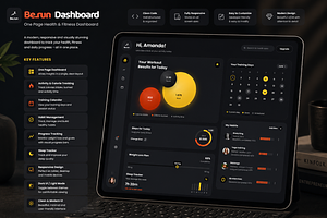 Be.Run - One Page Dashboard Dark