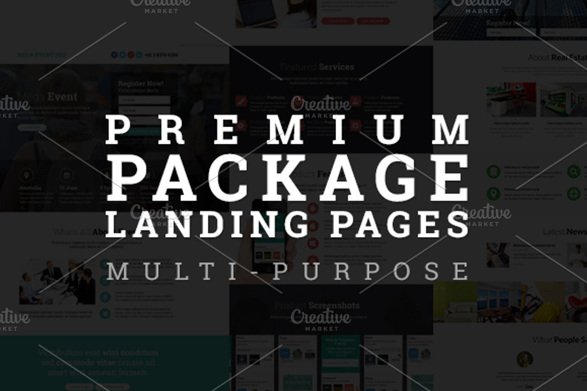 Premium Responsive Landing Pages, a Bootstrap Template by aliarslan (Photo 1 of 2)