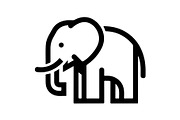 Elephant Vector Elements Bundle, an Animal Illustration by balal (Thumbnail 17 of 17)