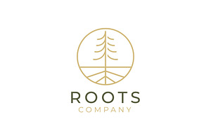 Abstract Living roots Logo
