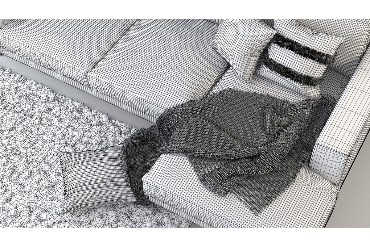 Living D - Soft Monochrome, a Furniture 3D Model by 3DCargo (Photo 8 of 11)