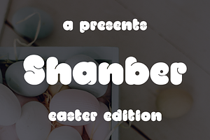 Shanber - easter edition font