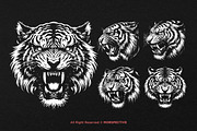 10 Bundle Dark Art Tiger Beast Wild, an Animal Illustration by Morspective (Thumbnail 5 of 7)
