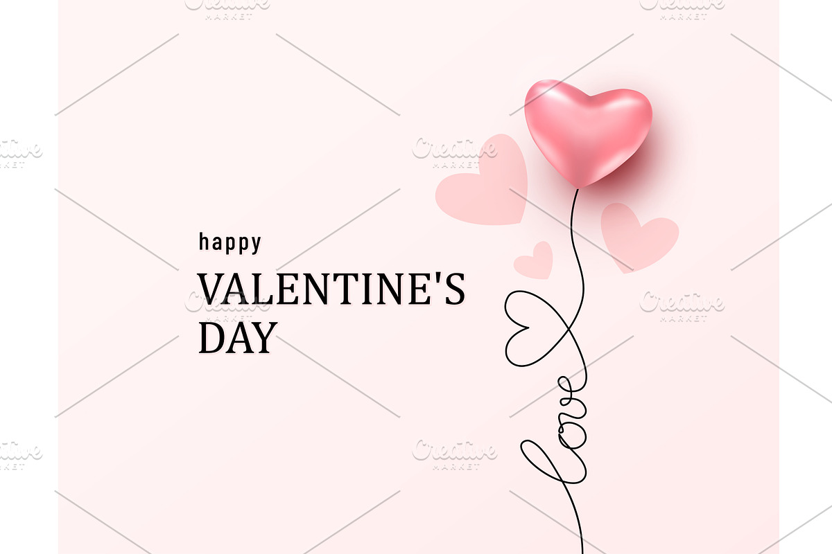 Love word with heart one line, an Illustration by Zaie
