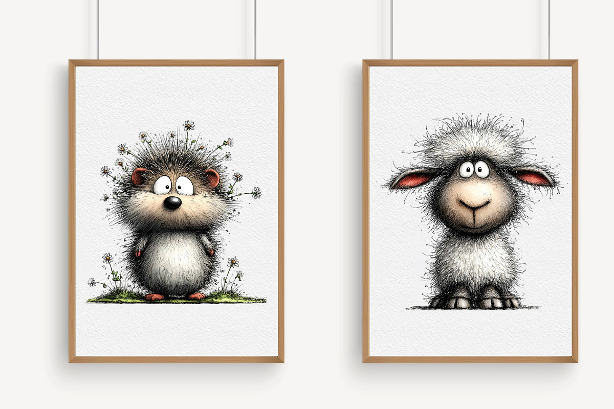 Whimsical Animals Clipart Bundle, an Illustration by Libby Wishes (Photo 2 of 4)