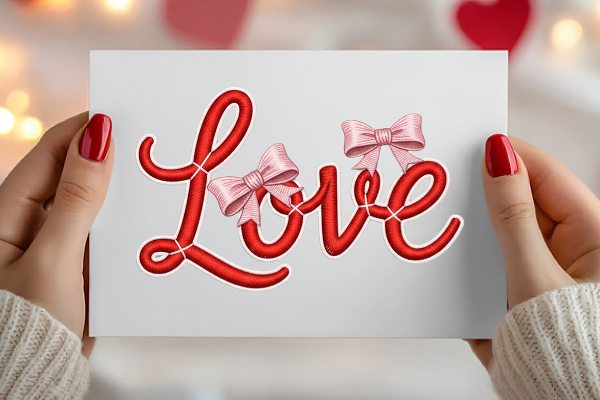 Love Embroidery PNG, Valentine's Day, an Illustration by Canvas Craft (Photo 4 of 7)