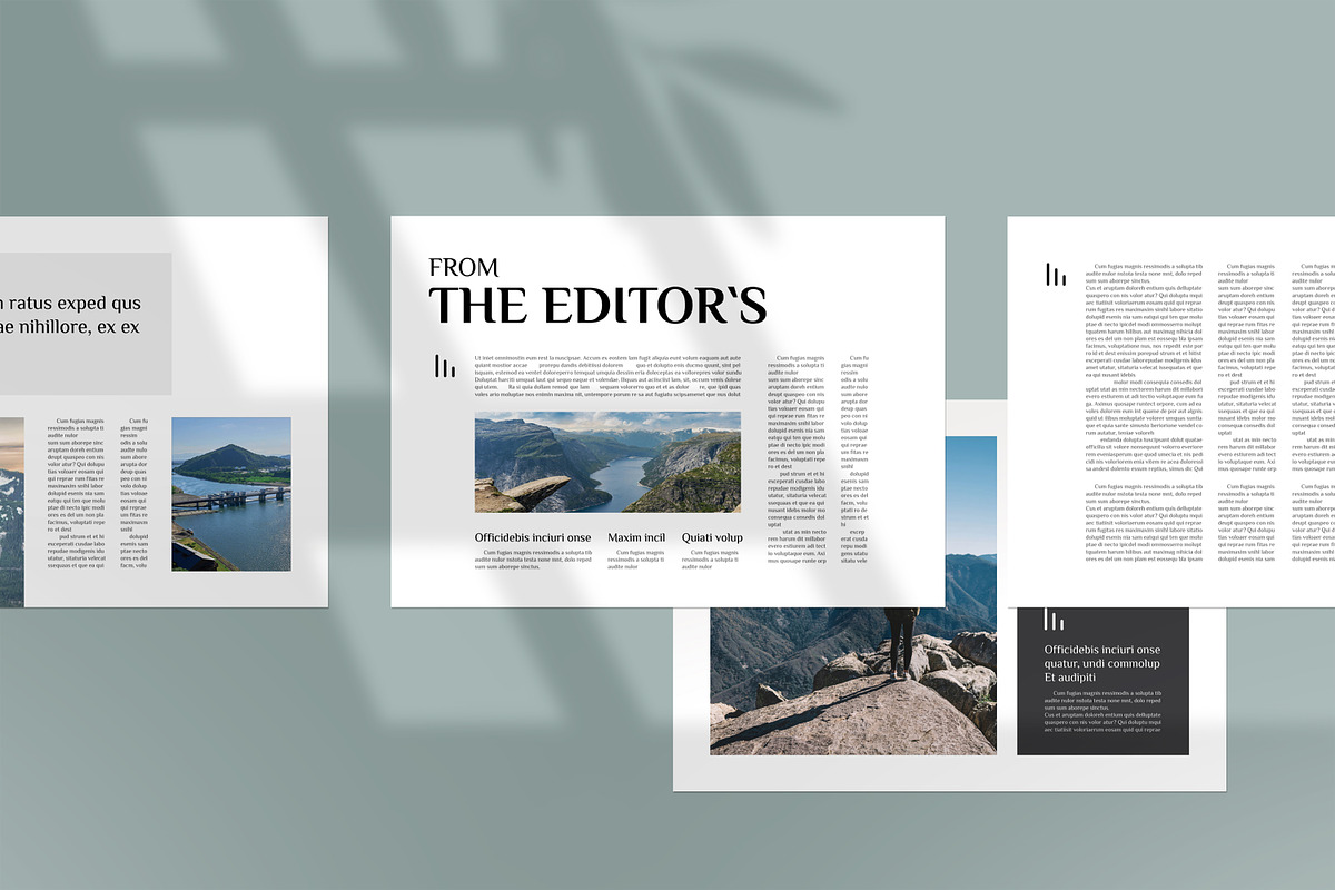 Travel Magazine Landscape, a Magazine Template by PrintIdea