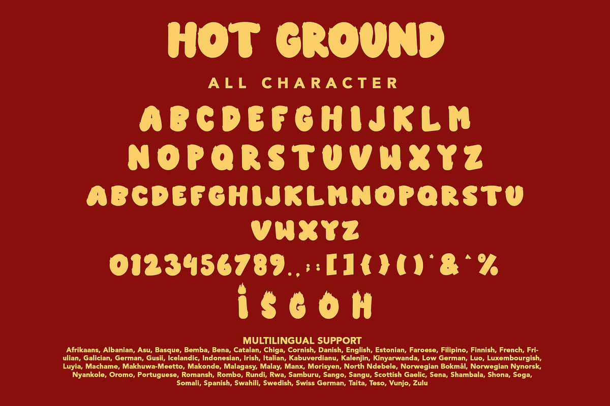 Hot Ground, a Sans Serif Font by HATFSTUDIO (Photo 7 of 8)