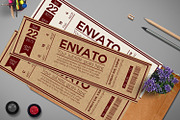 Multipurpose retro ticket 01, a Card Template by Tzochko (Thumbnail 3 of 5)