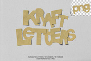Kraft paper cut-out letters, an Object Graphic by MOODSTORE (Thumbnail 1 of 8)