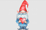 Love Gnomes Clipart Valentine's Day, a Seasonal Illustration by VetalStock (Thumbnail 5 of 6)