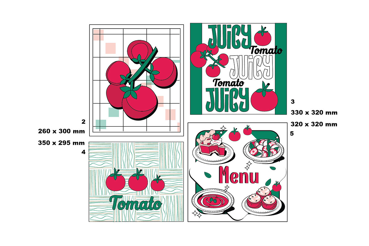 Modern Poster - Tomato, a Food Illustration by linhnguyen124 (Photo 4 of 7)