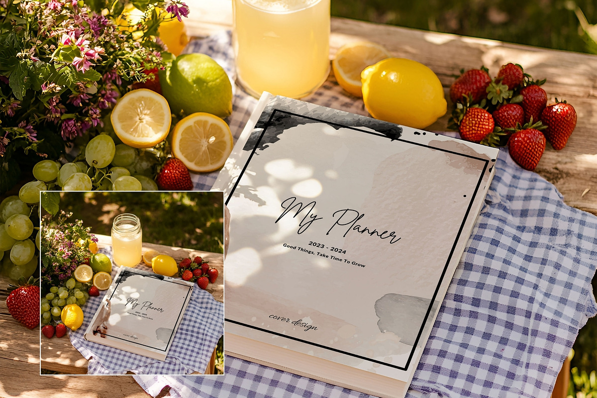 Rustic Picnic Book Cover Mockup PA-P, a Books & Magazine Mockup by Callistemon Creative (Photo 5 of 8)