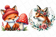 Cute Woodland Fox Clipart, an Illustration by DreamPrint404 (Thumbnail 4 of 5)