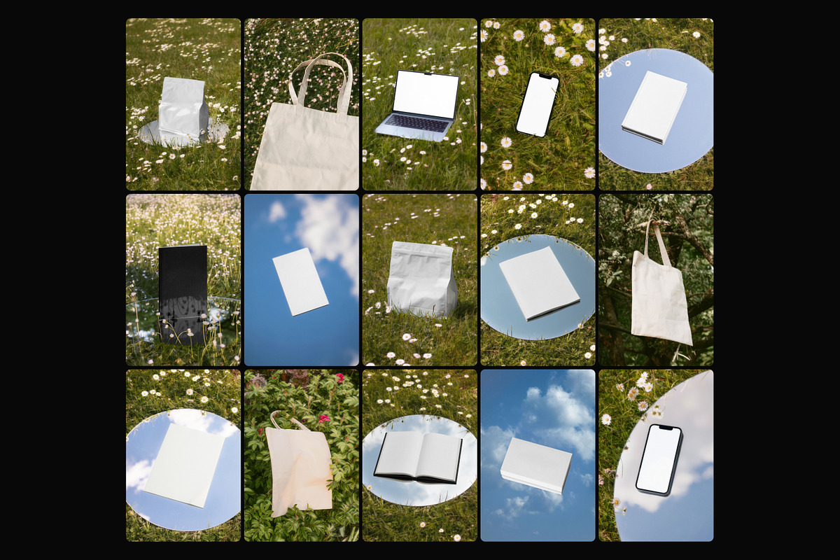 39 Mockup Bundle Dreamy Spring, a Mac Mockup by Burmess (Photo 3 of 11)