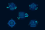 Cyber Security Asset Illustration, a Technology Illustration by graphicook (Thumbnail 1 of 3)