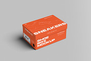 Shoe Box Mockup, a Packaging Mockup by hokagata (Thumbnail 2 of 5)