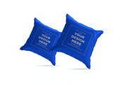 Square Pillow Cushion Mockup, a Household Mockup by DesignRushMarket (Thumbnail 8 of 11)