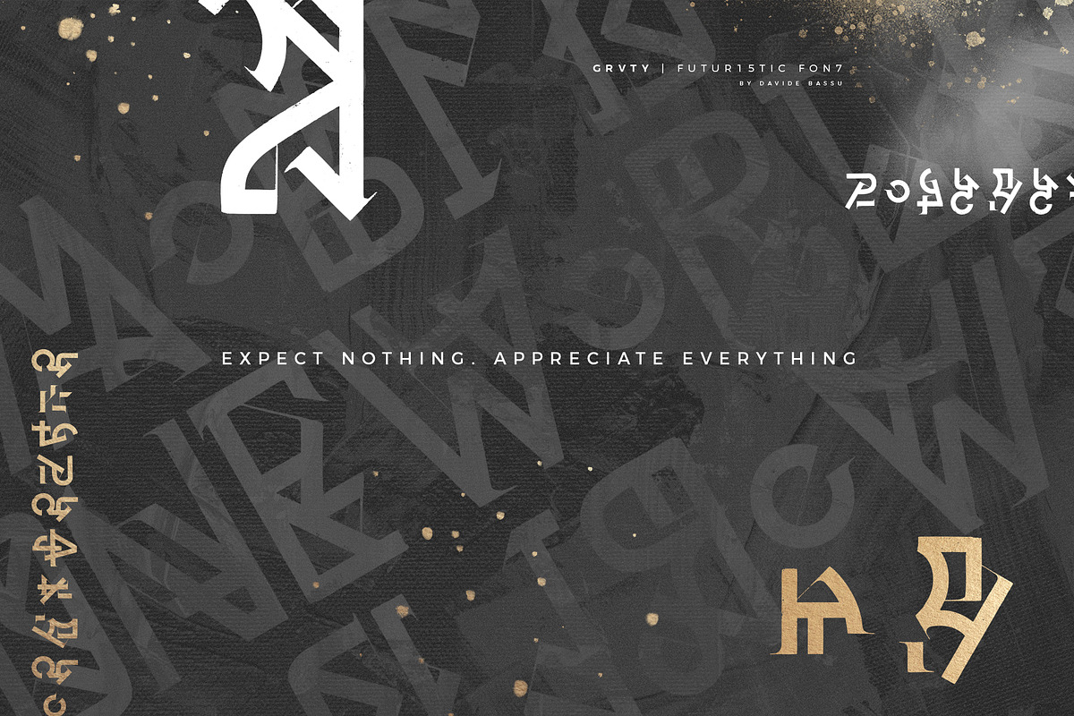 GRVTY | Futuristic font preview 6