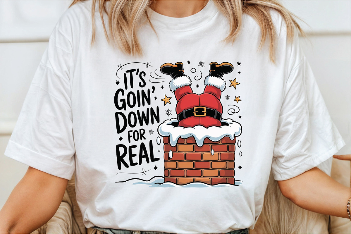 Funny Santa Christmas Sublimation, an Illustration by Libby Wishes (Photo 5 of 5)
