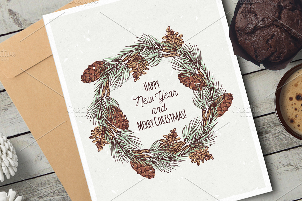Christmas vector set, a Decorative Illustration by Zhemchuzhina (Photo 1 of 4)
