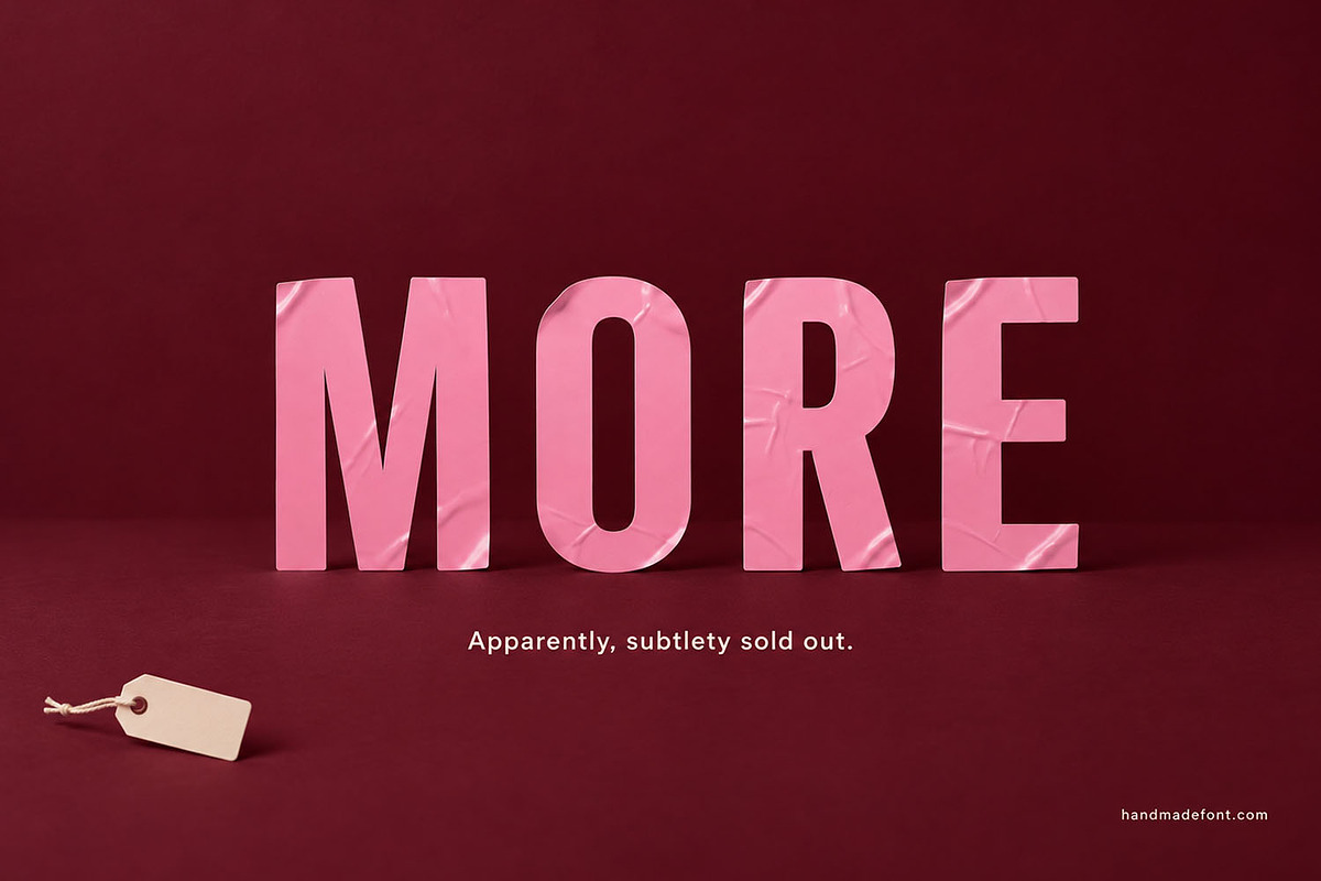 Pink Sticker Font, a Sans Serif Font by Handmadefont (Photo 3 of 15)