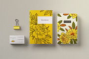 Flower Set “Yellow mood”, an Illustration by Maria Summer (Thumbnail 2 of 9)