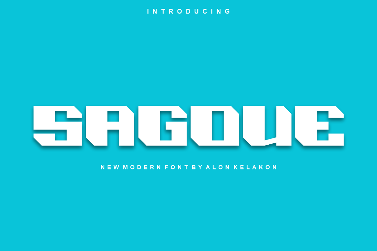 Sagove Font, a Sans Serif Font by alon kelakon (Photo 1 of 5)