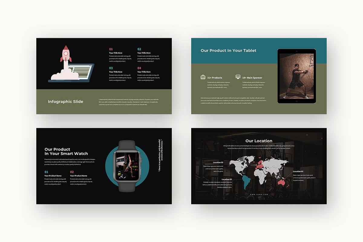 Uvna : Gym & Fitness Powerpoint, a Presentation Template by Punkl Camp (Photo 15 of 16)