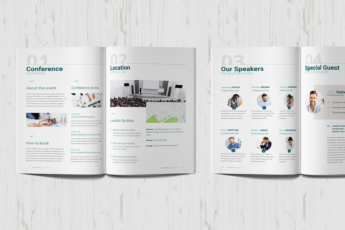 Conference Agenda Template, a Templates & Theme by Sabin (Photo 4 of 9)
