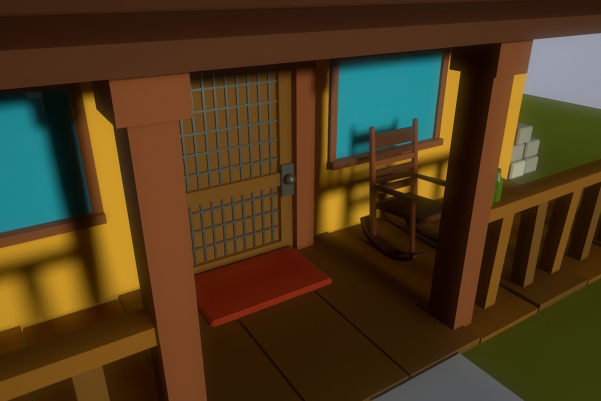 Low Poly Old house, an Architecture 3D Model by Midgardians (Photo 6 of 13)