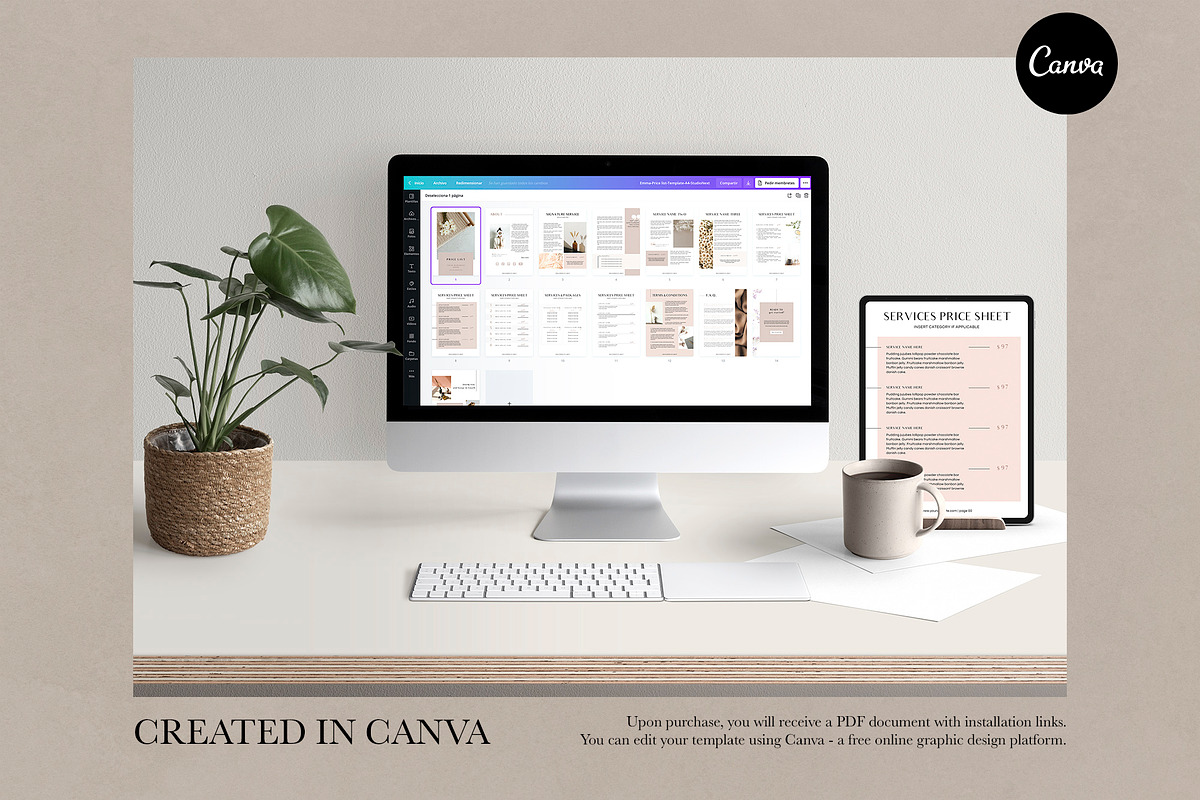 Price List Canva Template | EMMA, a Brochure Template by Studio Next (Photo 8 of 8)