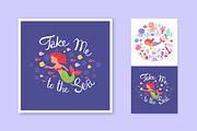My little mermaid-clipart set, a Graphic by ComelyPics Shop (Thumbnail 6 of 9)