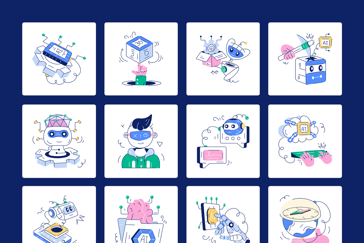 Set of AI Designs, a Duotone Icon by Vectors Market (Photo 8 of 15)