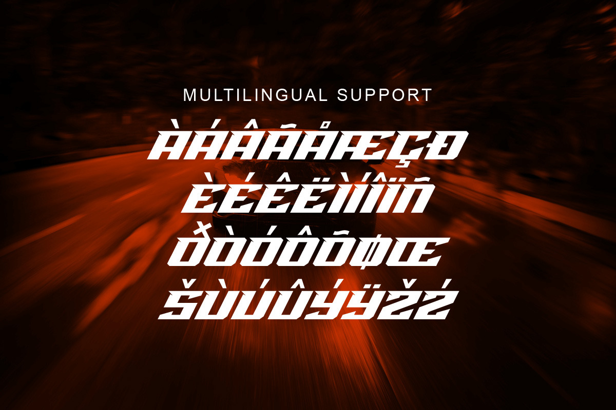 Hard Race Racing Font, a Font by Multype Studio (Photo 7 of 9)